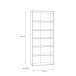 Regal >Tembi< in Old Wood Vintage - 73,7x197,5x34,8cm (BxHxT)