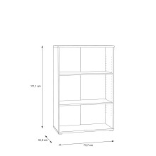 Regal >Tembi< in Old Wood Vintage - 73,7x111,1x34,8cm (BxHxT)
