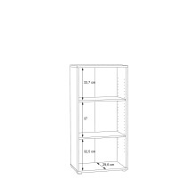 Regal >Tembi< in Old Wood Vintage - 54x111,1x34,8cm (BxHxT)