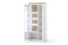 Vitrine >Chalki< in Weiß - 88x198x38cm (BxHxT)