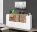Sideboard >Catania< in Weiß-Hochglanz - 160x86x45cm (BxHxT)