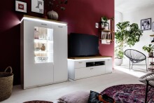 TV-Board >Chalki< in Weiß - 156x57x44cm (BxHxT)