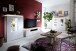 TV-Board >Chalki< in Weiß - 156x57x44cm (BxHxT)