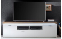 TV-Board >Chalki< in Weiß - 196x57x44cm (BxHxT)
