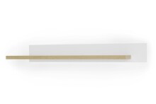 Wandboard >Chalki< in Weiß - 175x22x26cm (BxHxT)