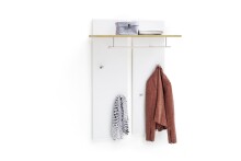 Garderobenpaneel >Chalki< in Weiß - 88x118x28cm (BxHxT)