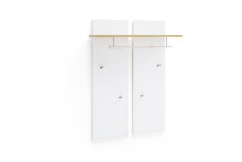 Garderobenpaneel >Chalki< in Weiß - 88x118x28cm (BxHxT)