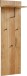 Garderobenpaneel >Anacortes< in Eiche aus Massivholz - 42x135x20cm (BxHxT)