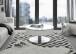 Couchtisch >Souli< in Weiß aus MDF,Metall,Glas - 79x40x79cm (BxHxT)
