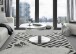 Couchtisch >Souli< in Weiß aus MDF,Metall,Glas - 79x40x79cm (BxHxT)