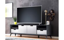 TV-Board >Nemea< in Grau matt - 180x60x40cm (BxHxT)