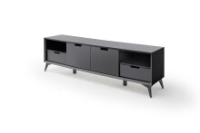 TV-Board >Nemea< in Grau matt - 180x60x40cm (BxHxT)
