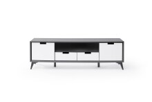 TV-Board >Nemea< in Grau matt - 180x60x40cm (BxHxT)