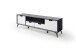 TV-Board >Nemea< in Grau matt - 180x60x40cm (BxHxT)