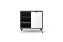 Highboard >Nemea< in Grau matt - 93x92x40cm (BxHxT)