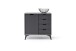 Highboard >Nemea< in Grau matt - 93x92x40cm (BxHxT)