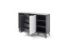 Highboard >Nemea< in Grau matt - 137x92x40cm (BxHxT)