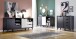 Highboard >Nemea< in Grau matt - 137x92x40cm (BxHxT)