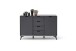 Highboard >Nemea< in Grau matt - 137x92x40cm (BxHxT)