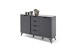 Highboard >Nemea< in Grau matt - 137x92x40cm (BxHxT)