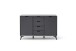 Highboard >Nemea< in Grau matt - 137x92x40cm (BxHxT)
