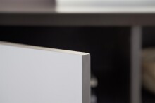 Highboard >Nemea< in Grau matt - 80x115x40cm (BxHxT)