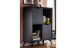 Highboard >Nemea< in Grau matt - 80x115x40cm (BxHxT)