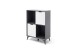Highboard >Nemea< in Grau matt - 80x115x40cm (BxHxT)