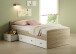 Jugendbett >Floris< in Sonoma-Eiche - 204x66x95cm (BxHxT)