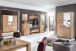 Garderoben-Set >Leduc< in Kernbuche - 252x203x40 (BxHxT)