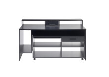 Schreibtisch >Thasos< in Schwarz - 160x92x70cm (BxHxT)