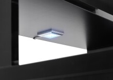 Schreibtisch >Thasos< in Schwarz - 160x92x70cm (BxHxT)