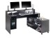 Schreibtisch >Thasos< in Schwarz - 160x92x70cm (BxHxT)