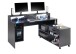 Schreibtisch >Thasos< in Schwarz - 160x92x70cm (BxHxT)