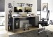 Schreibtisch >Thasos< in Grau - 182x92x70cm (BxHxT)