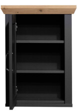 Hängeschrank >Marilin< in Anthrazit matt Lack - 45x63x25cm (BxHxT)