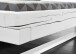 Massivholzbett >Long Beach< in Weiß aus Massivholz - 182x85x222cm (BxHxT)