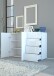 Sideboard >Onda< in Weiß Hochglanz - 130x81,2x40cm (BxHxT)