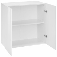 Kommode >Onda< in Weiß Hochglanz - 90x81,2x40cm (BxHxT)