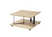 Couchtisch >Melantha< in Eiche aus Massivholz,Metall - 80x36x80cm (BxHxT)