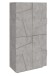 Garderobenschrank >Piacenza< in Beton Nachbildung - 81x168x38cm (BxHxT)