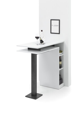 Bartisch >Billa< in Weiß - 108x103x50cm (BxHxT)