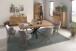 Esstisch >Eastbourne< in Eiche aus Massivholz,Metall - 200x76x100cm (BxHxT)