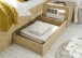 Bett >Frieda< in Artisan Eiche - 307x94x206cm (BxHxT)