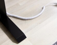 Schreibtisch >Livadia< in Schwarz aus Stahl,Glas - 120x72x60cm (BxHxT)