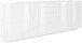 Sideboard >Piacenza< in Weiß-Hochglanz - 224x86x44cm (BxHxT)