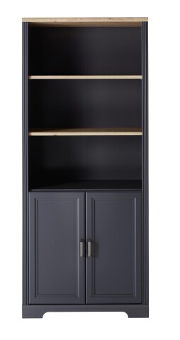 Aktenschrank >Jasmin< in Graphit - 86x204x38cm (BxHxT)