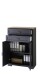 Aktenschrank >Jasmin< in Graphit - 86x127x38cm (BxHxT)