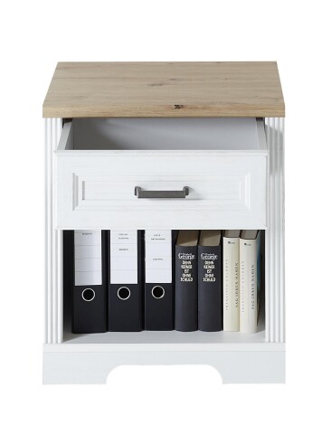 Rollcontainer >Jasmin< in Pinie hell - 54x62x39cm (BxHxT)