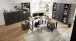 Regal-Set >Jasmin< in Graphit - 172x204x38cm (BxHxT)